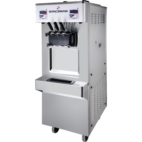 Machine à Glace à l'Italienne sur Roulettes - 2 Parfums + Panachage - 80 L/h  - Spaceman