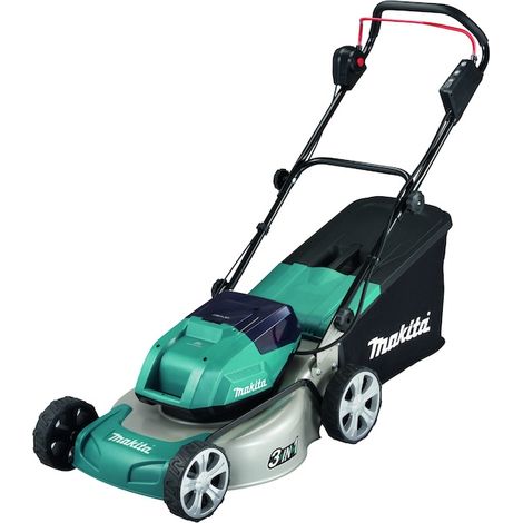 Makita – Tondeuse sans fil autotractée 36V – Moteur sans charbon – Technologie ADT – Système de mulching pour fertilisation – Roues solides