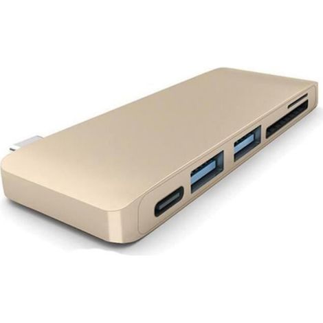 Adaptateur Multiport USB-C - 1 Port USB-C Charge - 2 Ports USB 3.0 - Lecteur Carte SD Et Micro SD - Pour Ordinateurs Portables USB-C - 1 Pièce (1/4)