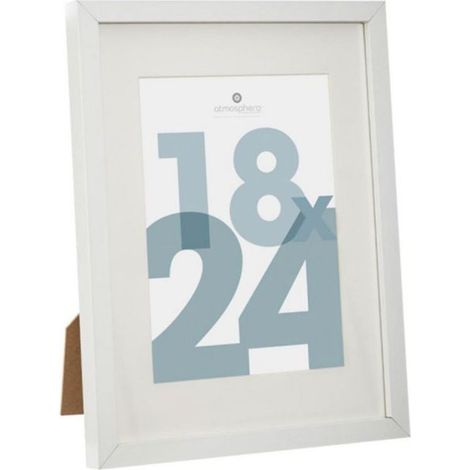 Cadre Photo en Verre "Manu" 18x24cm Blanc