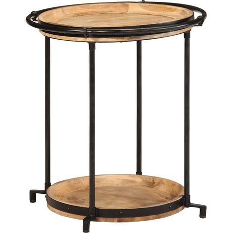 Beistelltisch Ø55x60 cm Massivholz Mango