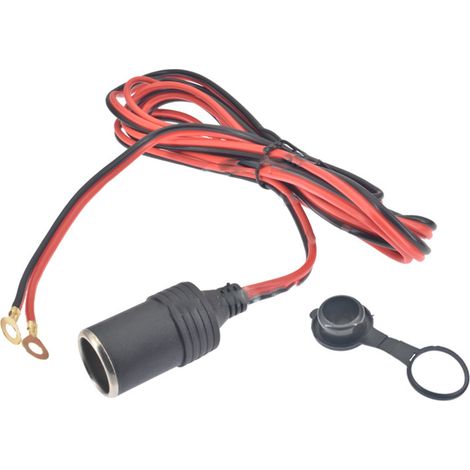 12-V-Buchse mit 10-A-Sicherung, Zigarettenanzünderadapter, 3-Meter-Kabel, für Kompressor, Wohnmobil (1/5)