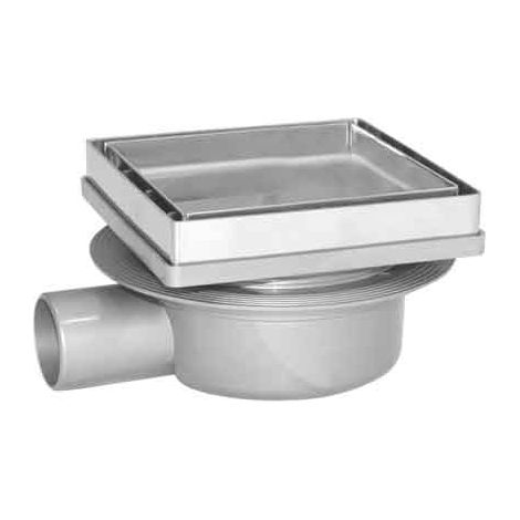 CHIUSINO CON PORTA PIASTRELLA 13x13 cm - scarico Ø 40 mm