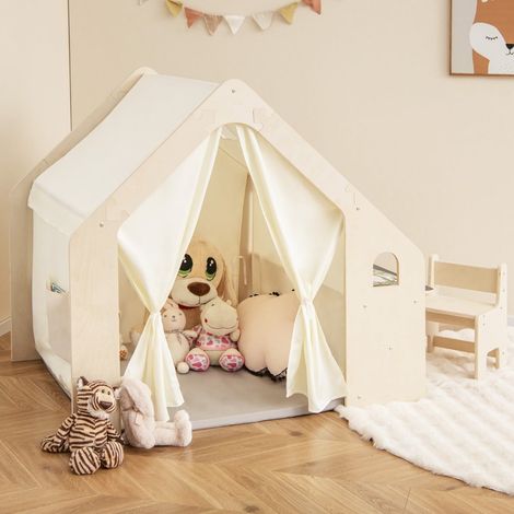 Casetta da gioco per bambini 6 in 1 con tavolo e sedie