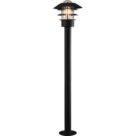 Konstsmide Modena Borne lumineuse d'extérieur moderne noire, IP23 (1/3)