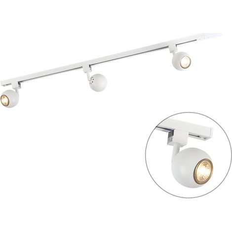QAZQA + gissi - Moderno - Alluminio - Bianco - Oblungo Max. 3 x Watt