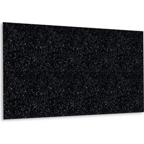 Panneau mural en vinyle autocollant - Lambris PVC - 100 cm x 50 cm - Sol noir classique (1/5)