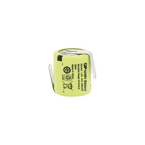 GP NiMH-Industriezelle mit Lötfahnen, 250 mAh