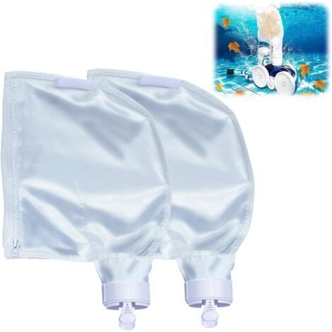 Lot de 2 Sacs Filtrants pour Nettoyeur de Piscine Convient pour Polaris 280/480, Sacs de Nettoyage de Piscine (1/5)