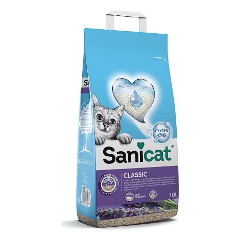 Arena de lavande classique Sanicat pour chats, 10 l