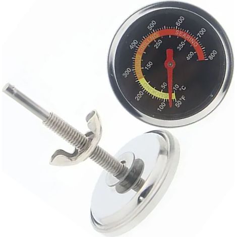 Bimetall-Ofenthermometer mit Montagefuß, Anzeigeskala für Grill und Barbecue, präzises Kochen (1/5)