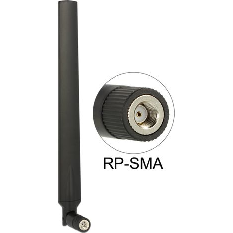 Delock wlan antenna rp-sma 802.11 ac/a/h/b/g/n 4  7 dbi omnidirectional joint