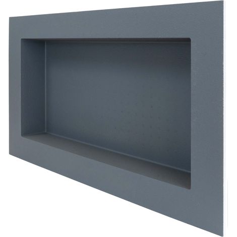 PROTEKTOR Wandnische Dusche Befliesbare Bad Duschablage, wasserdicht, platzsparende Ablagemöglichkeit - 30x60cm Anthrazit / Weiß (1/5)