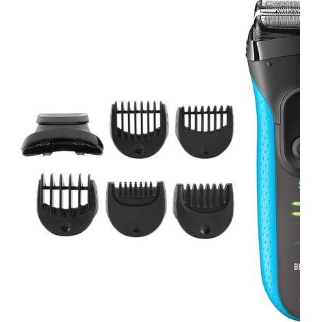 BraunTête Pour Tondeuse À Barbe, avec 5 Guide Peigne Pour Compatible Avec Les Rasoirs Series 3,Tondeuses à Cheveux pour le Visage Lames sà Barbe,Tête de Rasoir de Rechange (1/5)