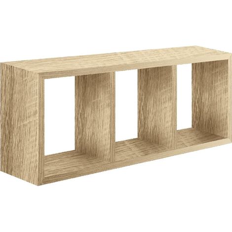 Étagère Décoration Murale - Salon, Chambre, Bureau - MDF, Chêne de Sagerau 70 X 30 X 15,5