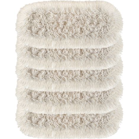 Scatola 5 frange in Cotone con lacci da 40 cm.