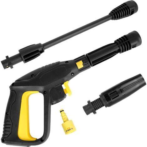 Pistolet de lavage haute pression avec déclencheur et kit rallonge pour Karcher K2 K3 K4 K5 K6 K7 Kärcher Buse pulvérisation réglable Tuyau nettoyage - (1/5)