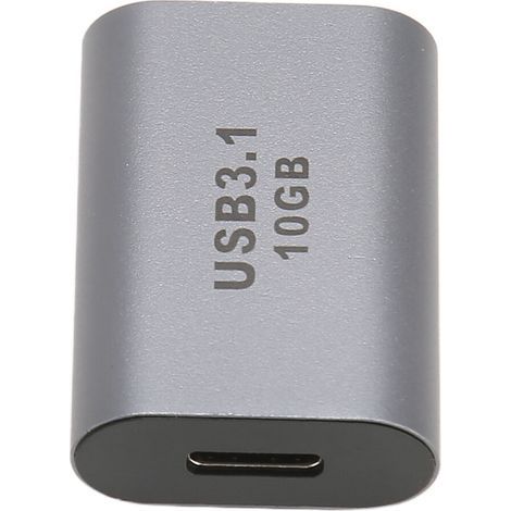 Cet adaptateur USB femelle vers USB-C femelle, prêt à l'emploi, offre un transfert de données fluide de 10 Gbit/s et une charge rapide, répondant à tous vos besoins numériques. (1/4)