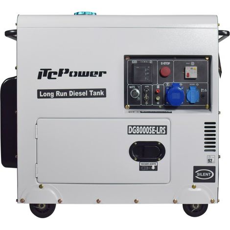 DG8000SE-LRS Generador Électrico Diésel Apoyo Solar (Monofásico) ITCPower