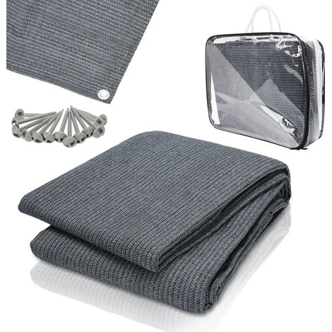 SWANEW Tappetino per tenda Tenda impermeabile da campeggio telo per tenda all'aperto telo da picnic coperta caravan ,Grigio, 300x400CM (1/5)