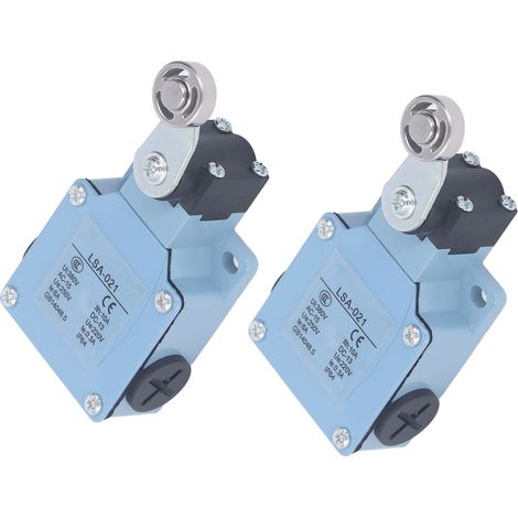 Jeu de 2 fins de course rotatifs LSA-021, bras à rouleau, 250V/220V, pour fraiseuses CNC, imprimantes 3D, découpe laser et plasma. (1/5)