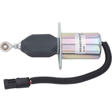 Électrovanne d'arrêt de carburant, haute sensibilité, en acier inoxydable, pour pelle Daewoo DH300 7, DC24V. (1/5)