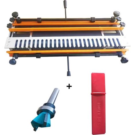 Outil de menuiserie à queue d'aronde en bois 24 pouces avec 1 gabarit semi-perméable + 1 couteau à queue d'hirondelle (1/5)