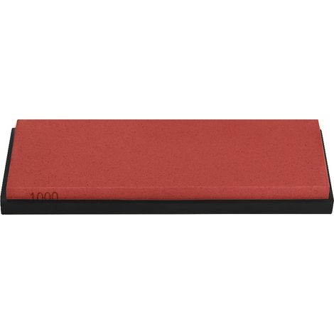 Pierre A Affiler 1000 Grains - Outil De Cuisine Pour Couteaux Et Ciseaux - Base Antidérapante Incluse - Rouge (1/5)