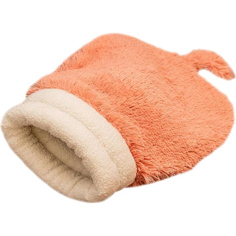 Sac de couchage pour chat - Sac douillet pliable semi-fermé (1/5)