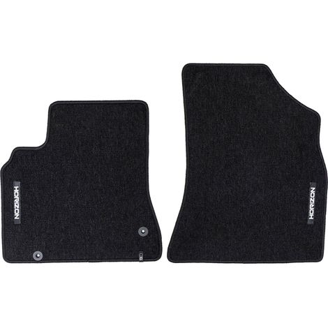 Tapis de sol pour Citroen Berlingo II 2008-2018 3places Velours Noir 2Pcs (1/5)
