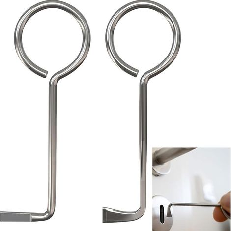 2 Pcs Clef Passe Partout Set, Clé Passe-partout, Clé Universell, Ouvre Presque Toutes les Portes, kit Crochetage Serrure pour Ouvre Serrure à Barbe Serrure Porte Chambre
