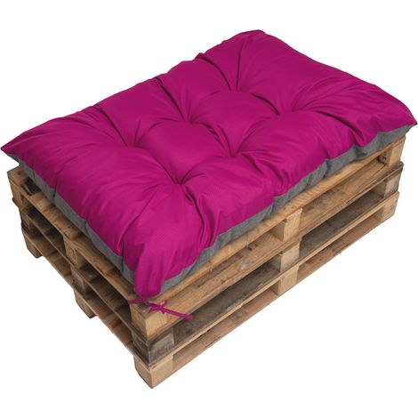 Coussin de palette 120x80cm, coussins de banc Rosa, coussin de palette, coussin de jardin, coussin extérieur/intérieur, coussins de canapé