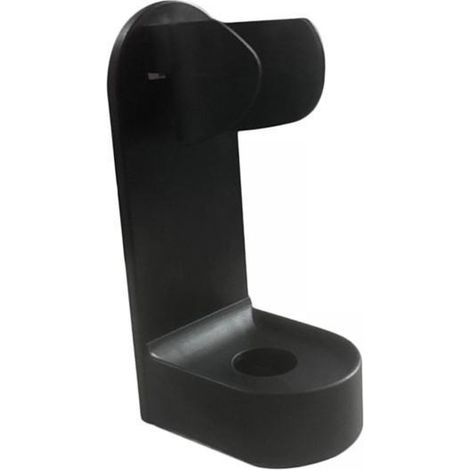 Support Mural Pour Brosse À Dents Électrique - Fixation Adhésive Sans Trace - Trou De Drainage - ABS Noir - Lot De 4 (1/5)