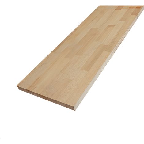 Etagère épaisse hêtre bois massif L.80 X l.30 cm, Ep.26 mm