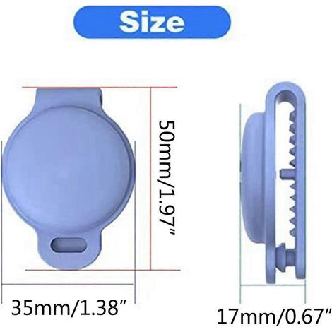 Étuis pour porte-collier pour chien Air-Tag, coque de protection en silicone anti-rayures (1/4)