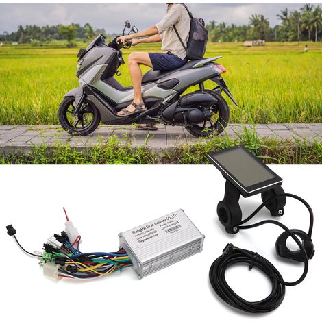 Contrôleur de moteur sans balais 36/48 V 350 W pour véhicule électrique + tableau de bord à écran LCD (1/5)