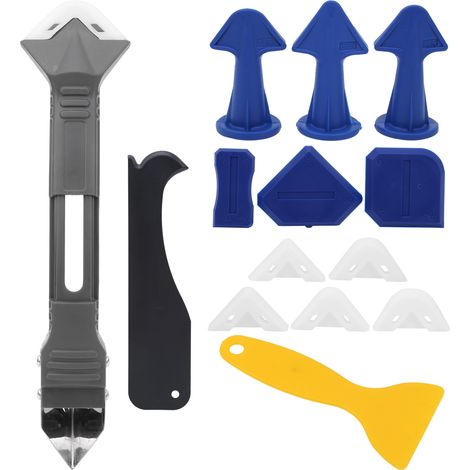 Outil de Finition pour Joints en Plastique - Grattoir à Colle et Scellant pour Vitre et Carrelage (1/5)