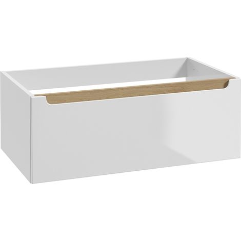 Waschtischunterschrank 80cm Livia mit 1 Schublade, Weiß