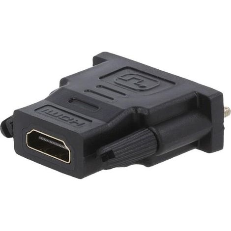 Adaptateur DVI-D-18+1- prise male HDMI femelle - noir