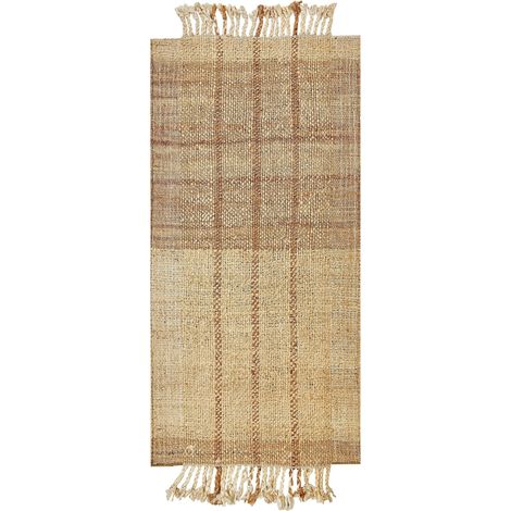 Rug KARKIN Beige 80 x 150 cm Jute