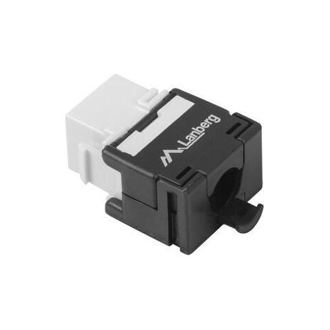 Módulo Keystone Lanberg con conector RJ45 - Cable UTP Cat.5e LSA sin herramientas, 180° para caja de montaje. (1/2)