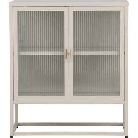 Garis buffet 2 portes vitrées beige. (1/5)