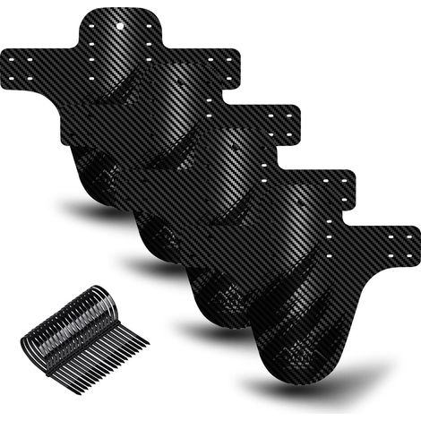 Garde-boue VTT Avant et Arrière Protection Boue Vélo de Montagne Souple et Durable avec Attaches-Câbles (1/5)