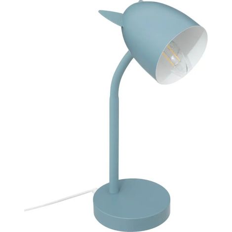 Lampe à Poser en Métal Oreilles 31cm Bleu (1/2)
