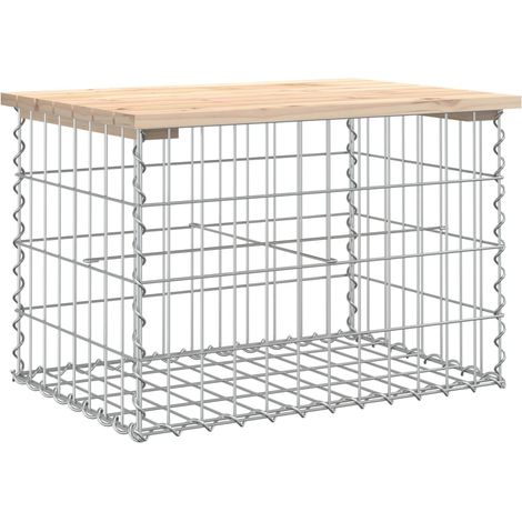 Maison Exclusive - Panca Giardino Design Gabbione 63x44x42 cm Legno Massello Pino