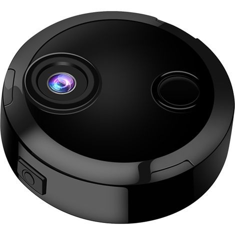 Mini caméra de surveillance sans fil 1080p WiFi intelligente avec batterie intégrée, vision nocturne, détection de mouvement et application mobile pour la vidéo en direct, idéale pour la maison et le  (1/2)