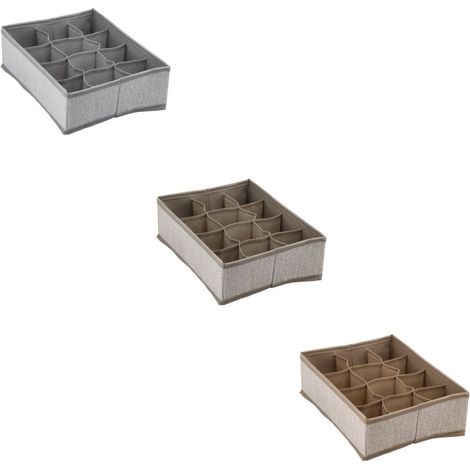 1 Pezzo Scatola Contenitore Organizer in TNT Wade 32 x 22 x 9 cm