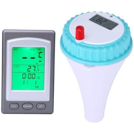 Thermomètre numérique flottant sans fil pour piscines, étanche, pour mesurer la température de l'eau des piscines, spas, jacuzzis et aquariums-AquaForge (1/5)