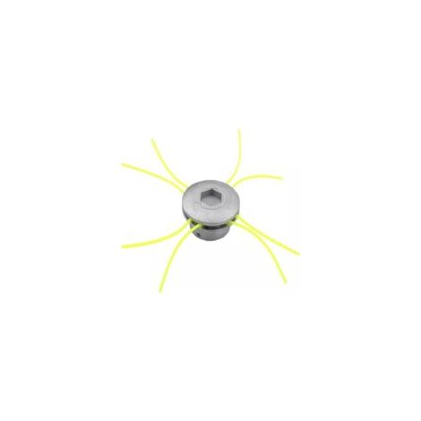 4-Faden-Trimmerkopf – Leichtes, korrosionsbeständiges Aluminium – Kompatibel mit Rasenmähern – 72 x 44,5 mm (1/5)