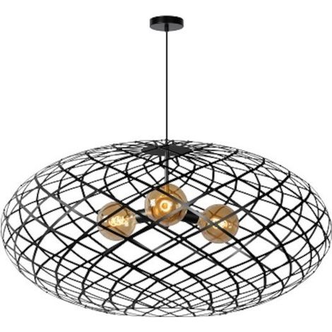 Lampe pendante Vide Wolfram Noir à 3 lumières - 21417/99/30 (1/3)